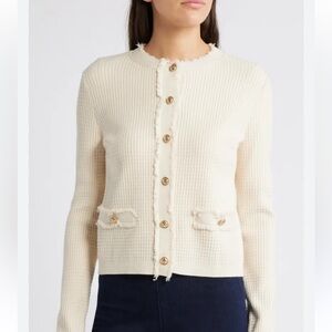 Mango Textured Knit Cardigan